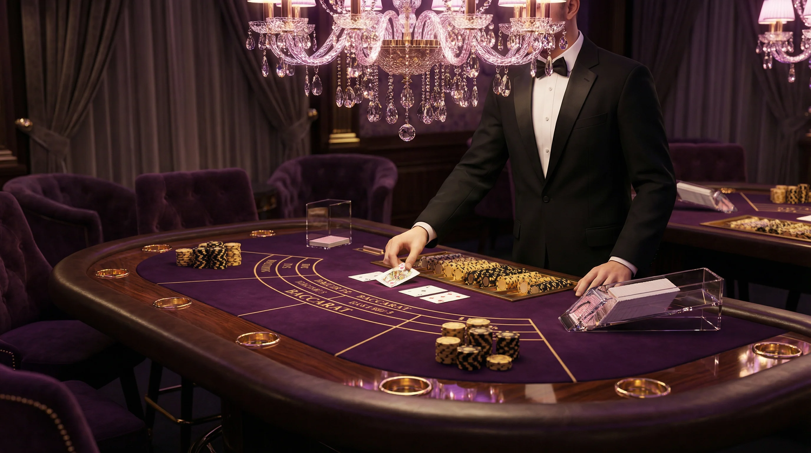 Mesa de Bacará VIP no cassino online betaobet